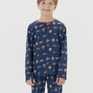 Pijama Infantil Manga Longa c/ Calça c/Punho